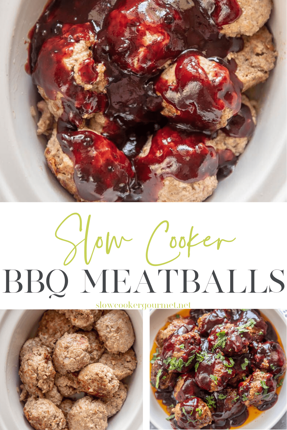 Slow Cooker BBQ Meatballs - Slow Cooker Gourmet