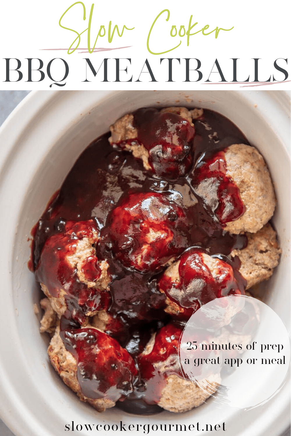 Slow Cooker BBQ Meatballs Slow Cooker Gourmet