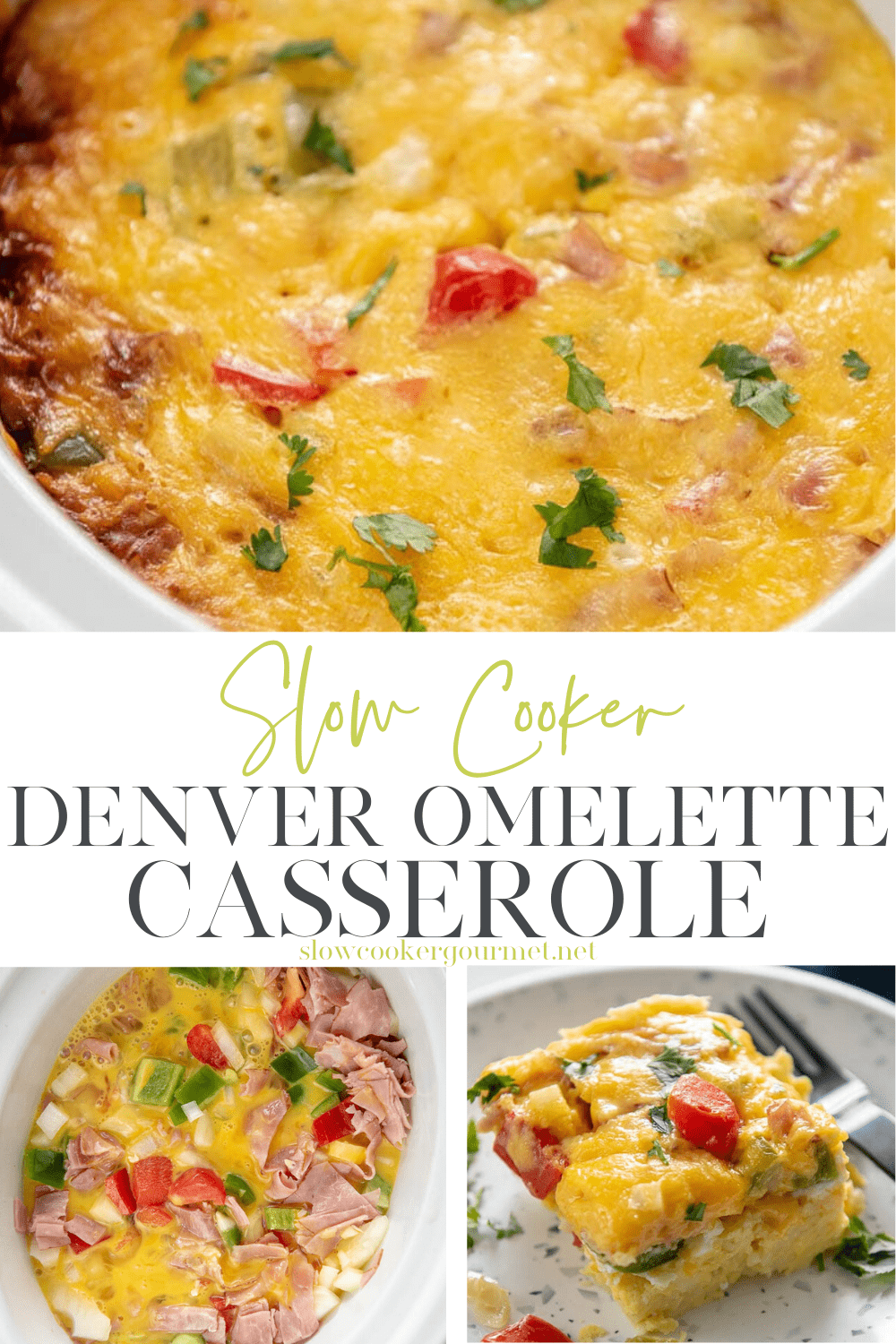 Slow Cooker Denver Omelette Casserole - Slow Cooker Gourmet