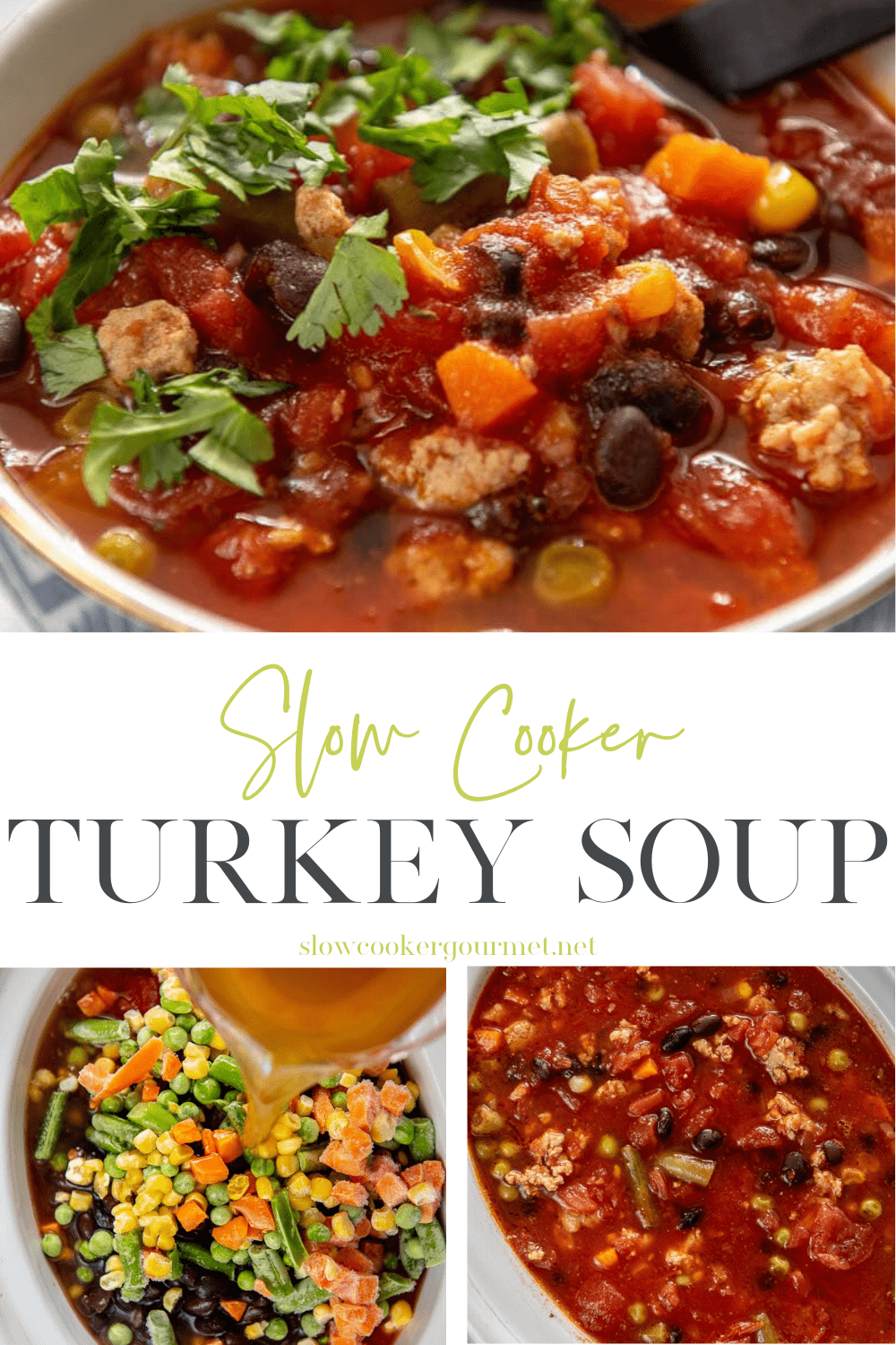 Slow Cooker Turkey Soup - Slow Cooker Gourmet