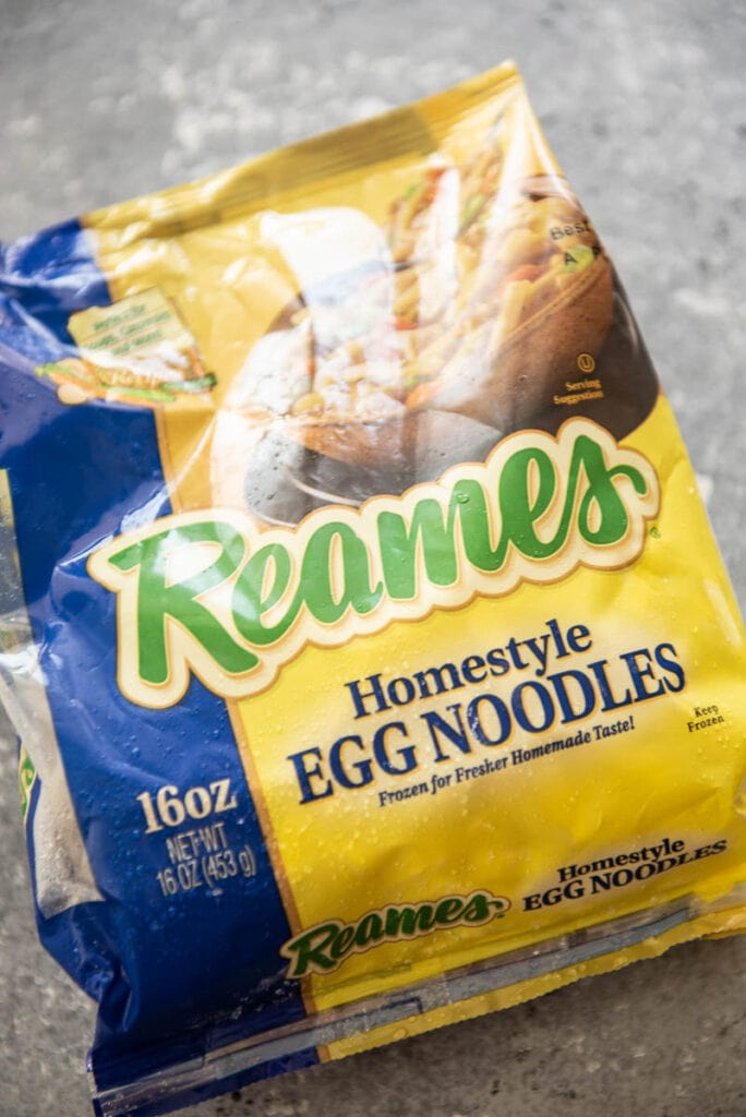 bag of Reames Egg Noodles
