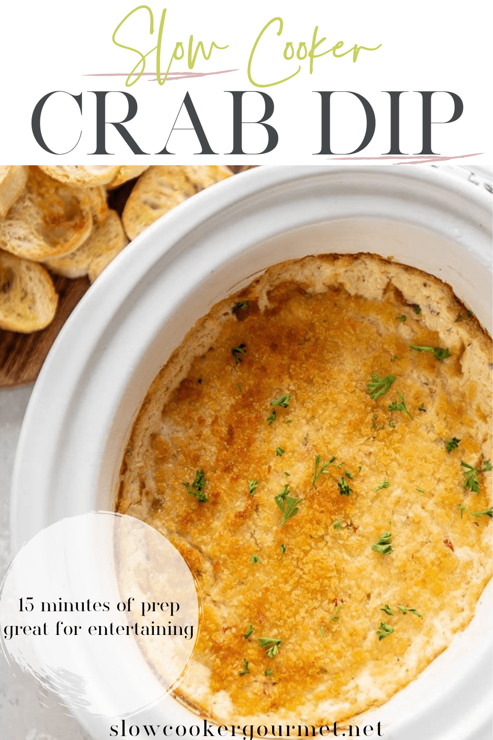 Slow Cooker Crab Dip - Slow Cooker Gourmet