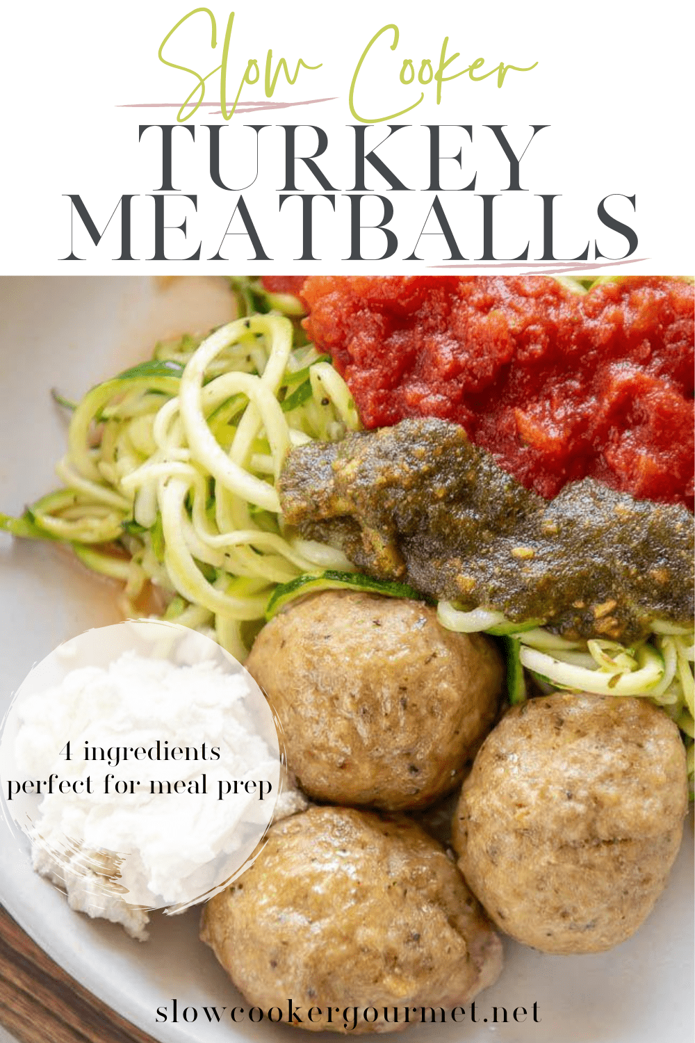 Slow Cooker Turkey Meatballs - Slow Cooker Gourmet