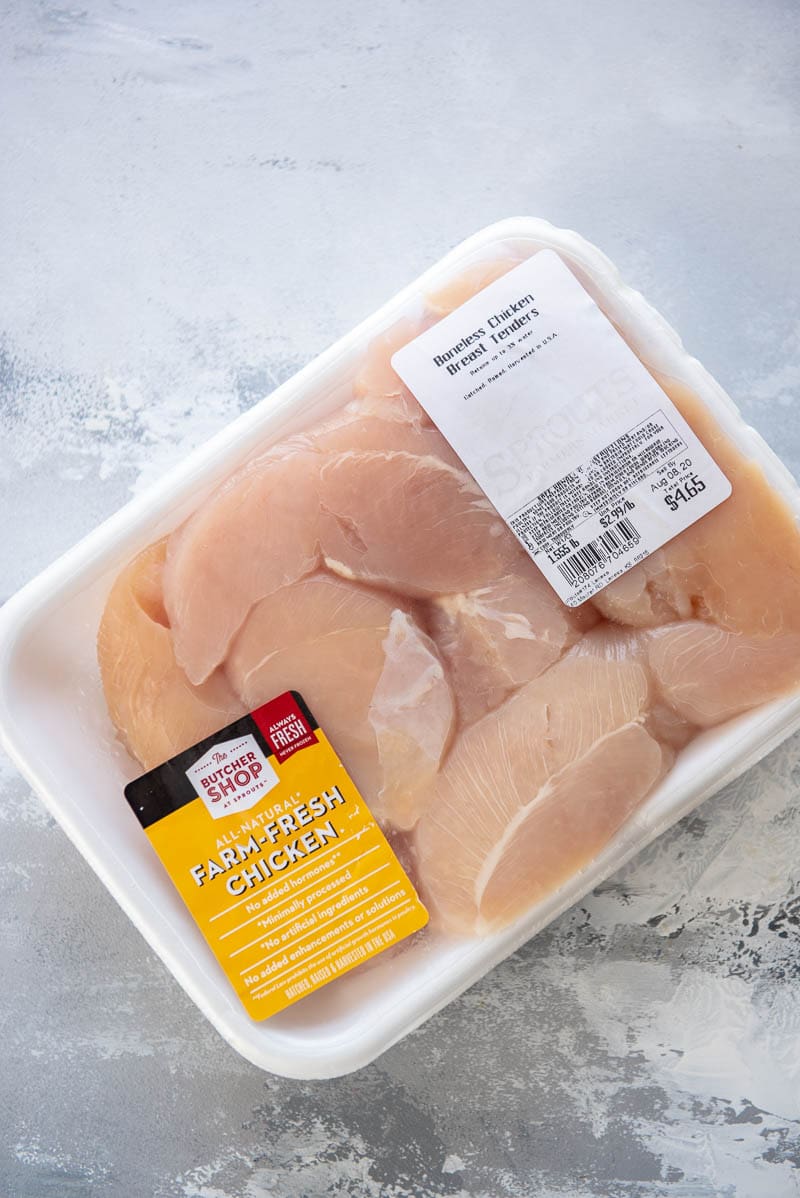package of chicken breasts