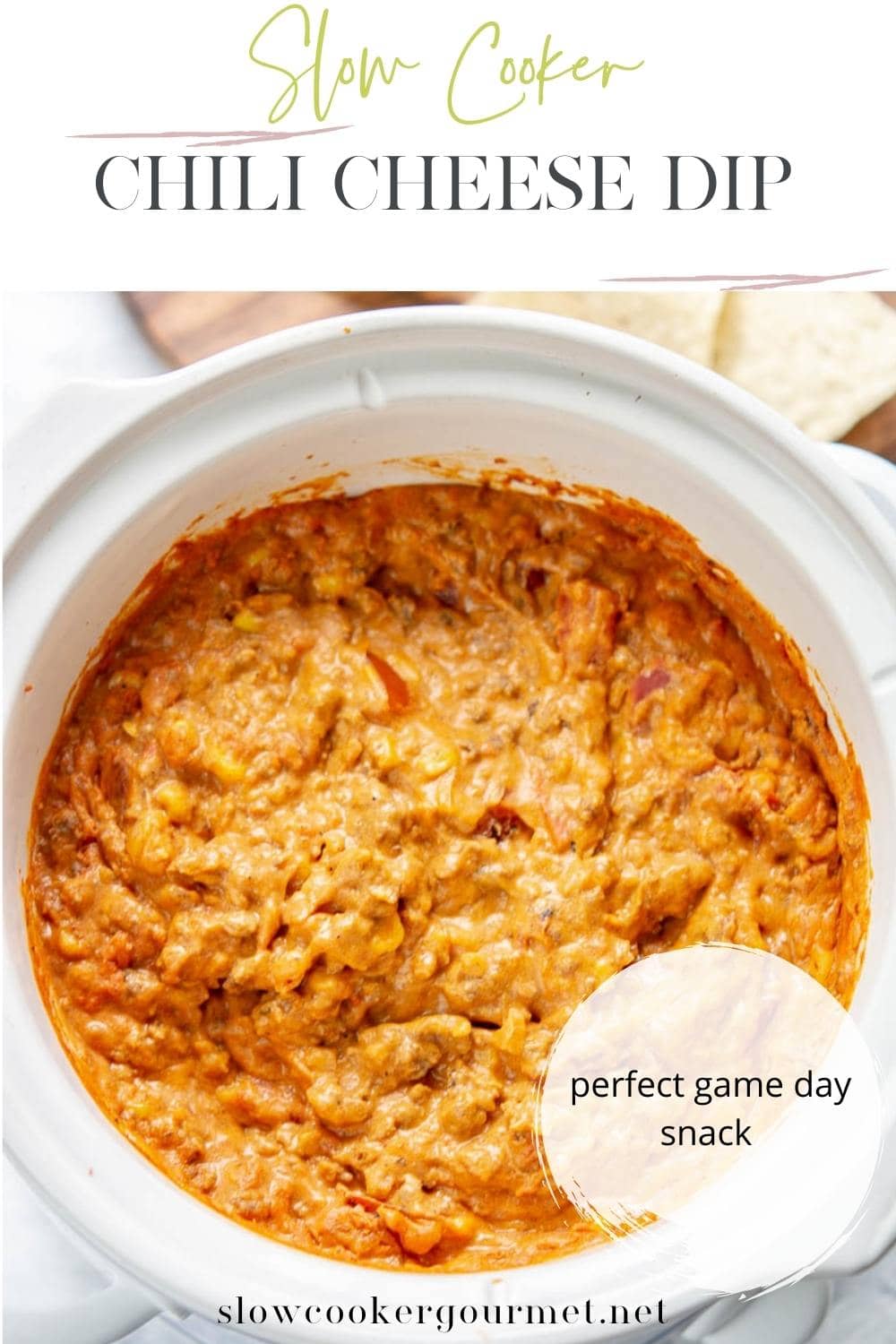 Slow Cooker Chili Cheese Dip Slow Cooker Gourmet