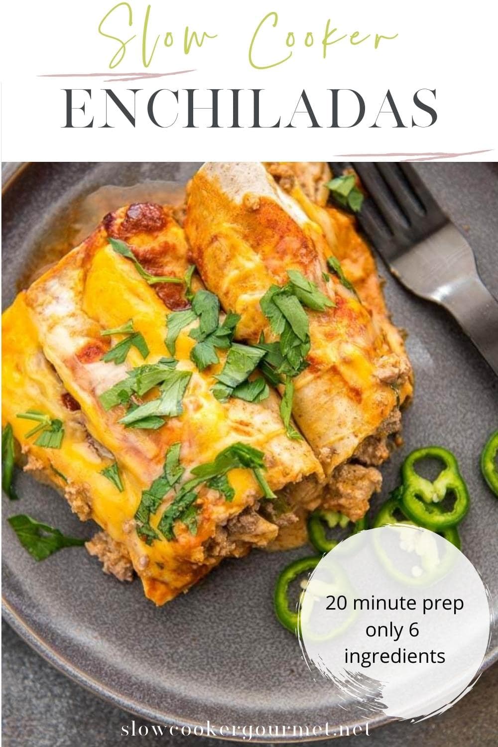 Slow Cooker Enchiladas - Slow Cooker Gourmet