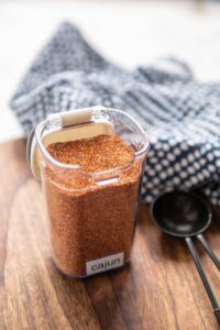 homemade cajun seasoning in a jar