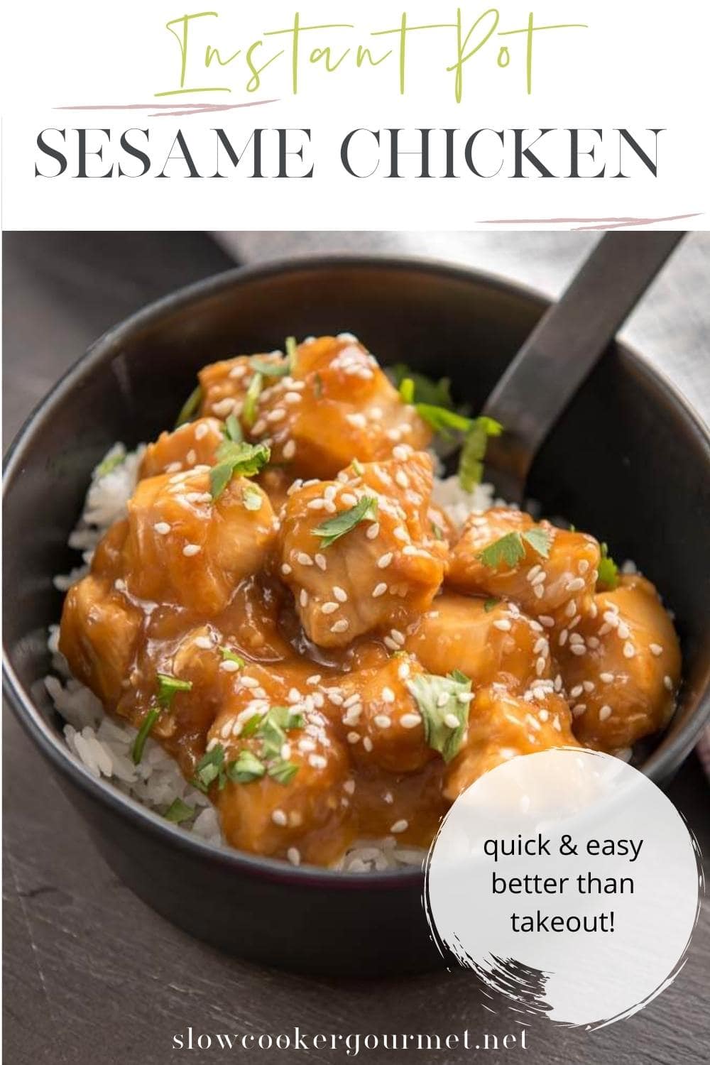 Instant Pot Sesame Chicken - Slow Cooker Gourmet