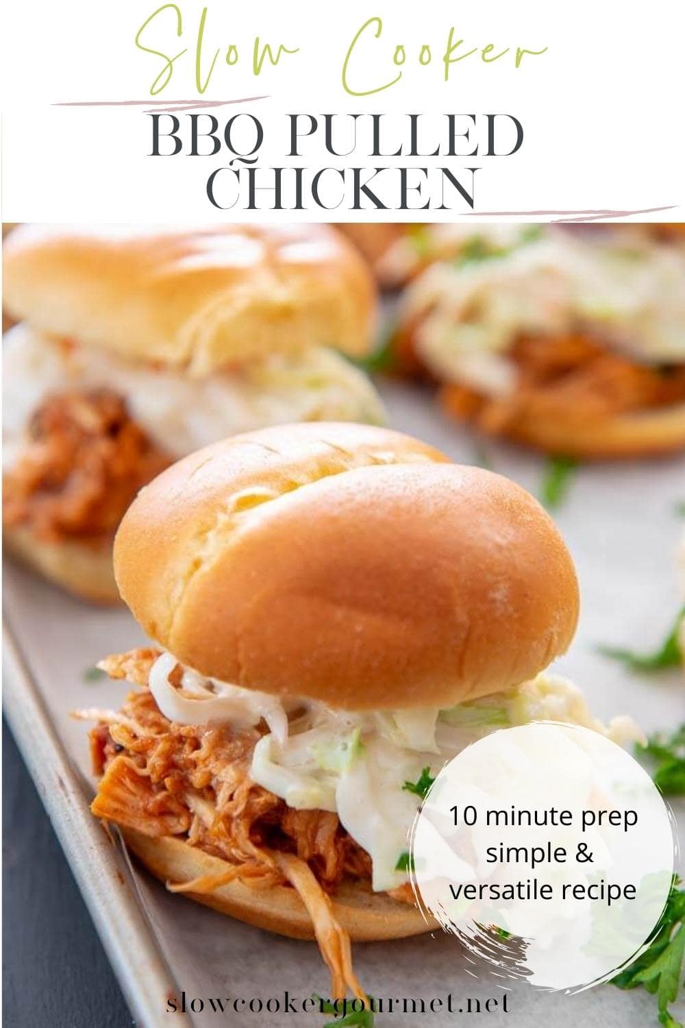 Slow Cooker BBQ Pulled Chicken - Slow Cooker Gourmet