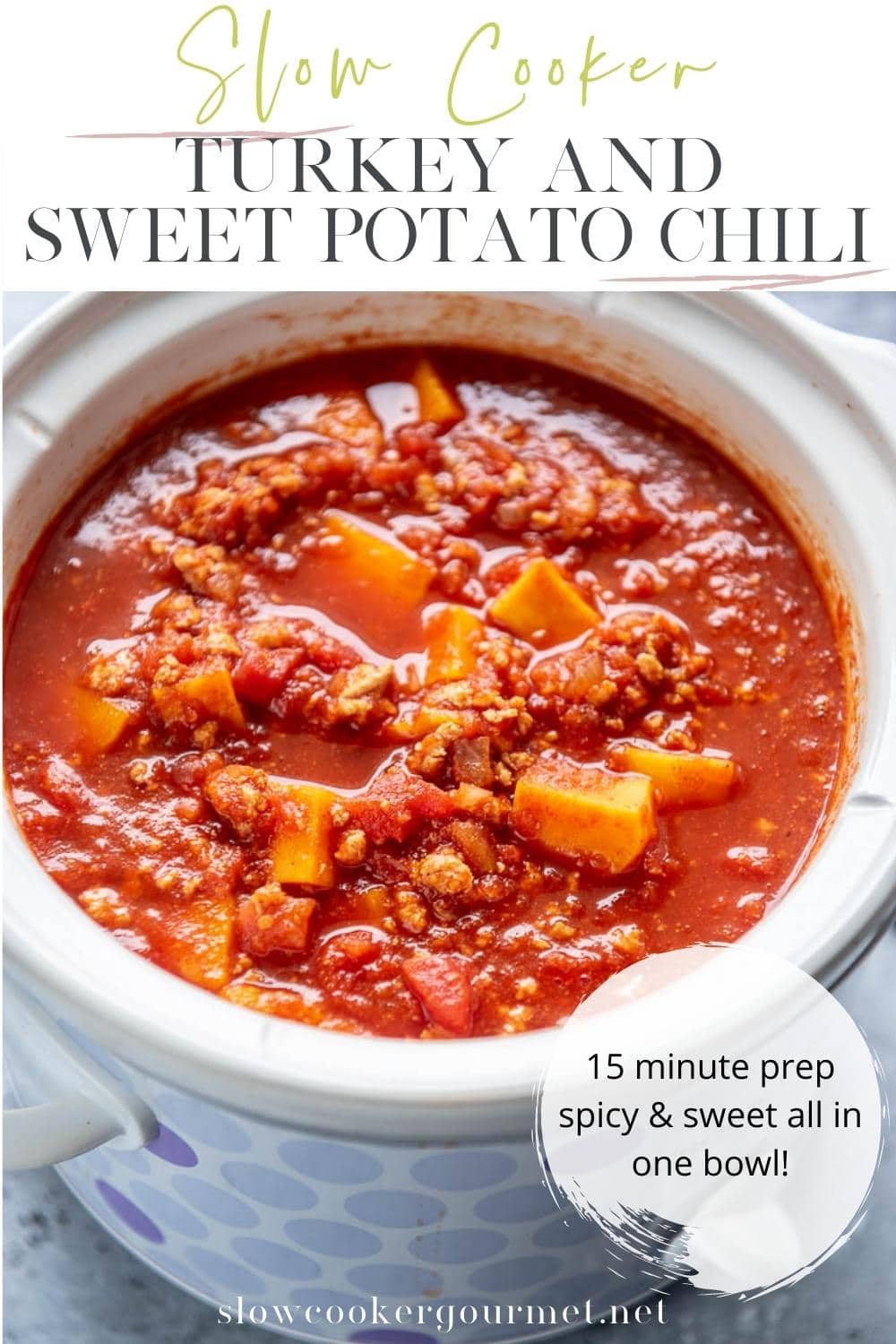 Slow Cooker Turkey and Sweet Potato Chili Slow Cooker Gourmet
