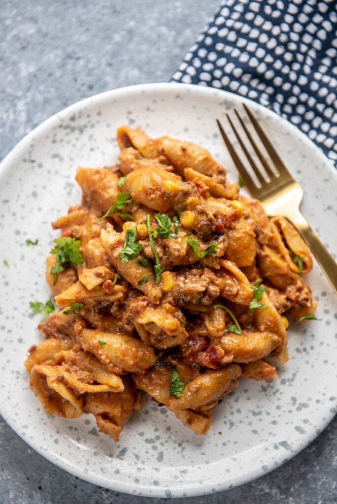 Slow Cooker Taco Pasta - Slow Cooker Gourmet