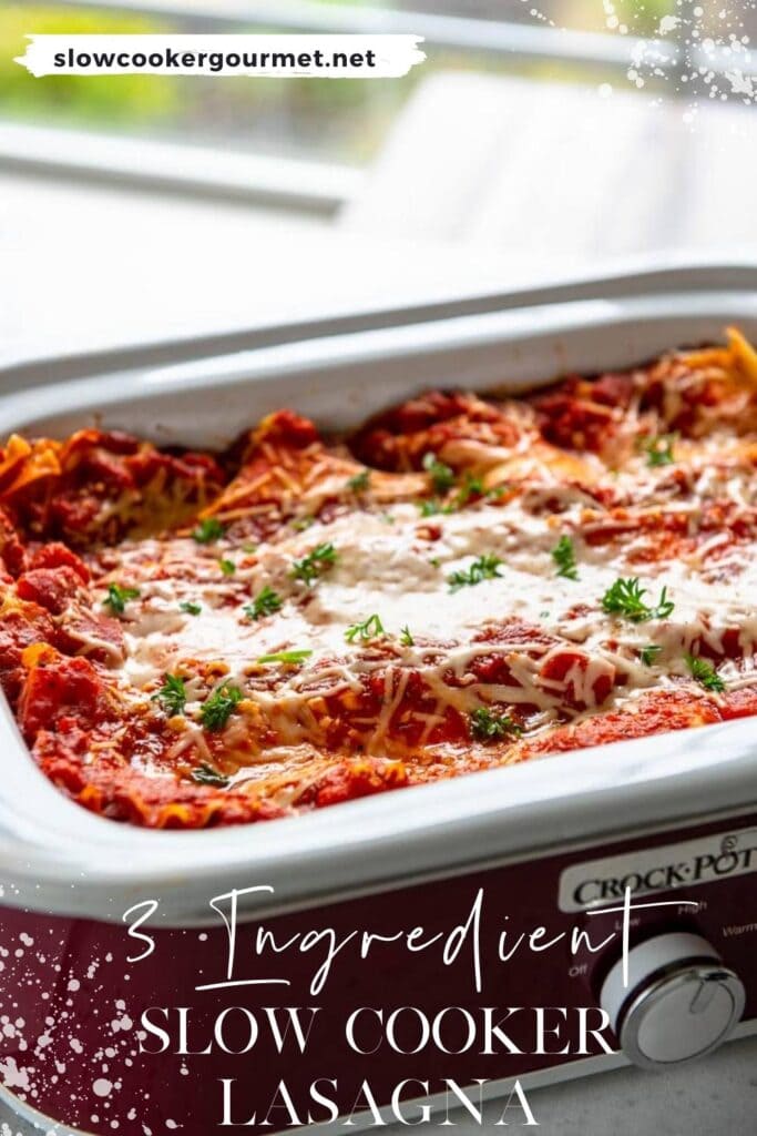 Crockpot Lasagna Recipe (Easy Slow Cooker Lasagna)