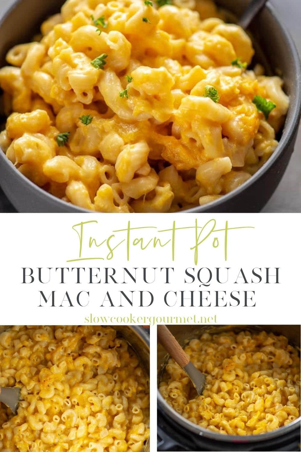 Instant Pot Butternut Squash Mac and Cheese - Slow Cooker Gourmet