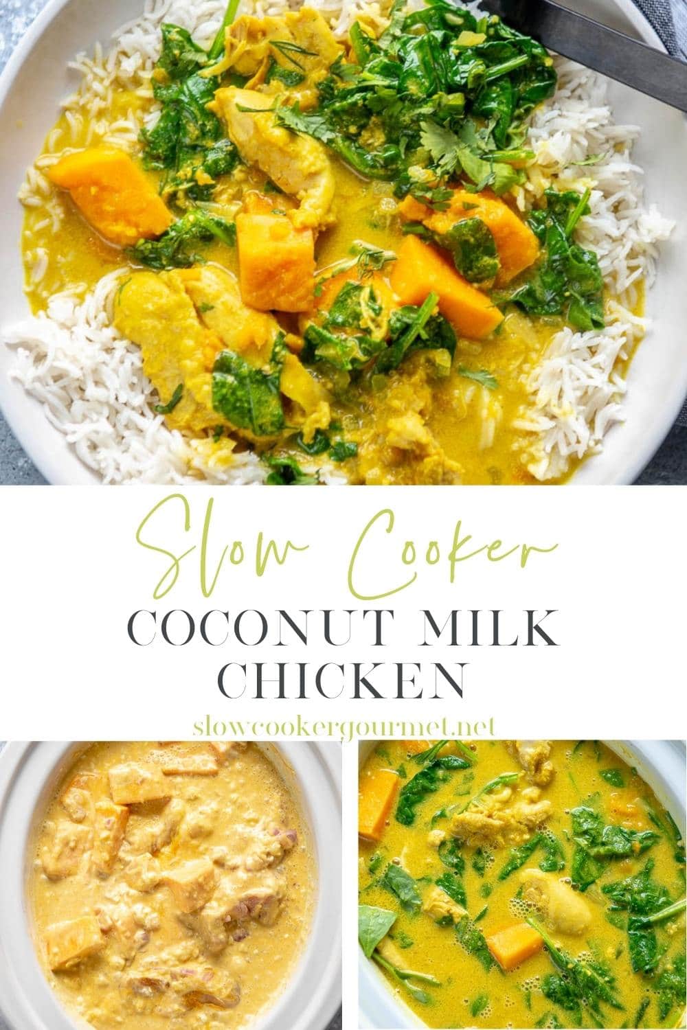 Slow Cooker Coconut Milk Chicken - Slow Cooker Gourmet