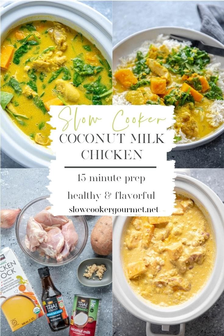 Slow Cooker Coconut Milk Chicken Slow Cooker Gourmet