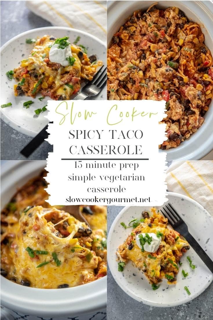 Slow Cooker Taco Casserole - Slow Cooker Gourmet