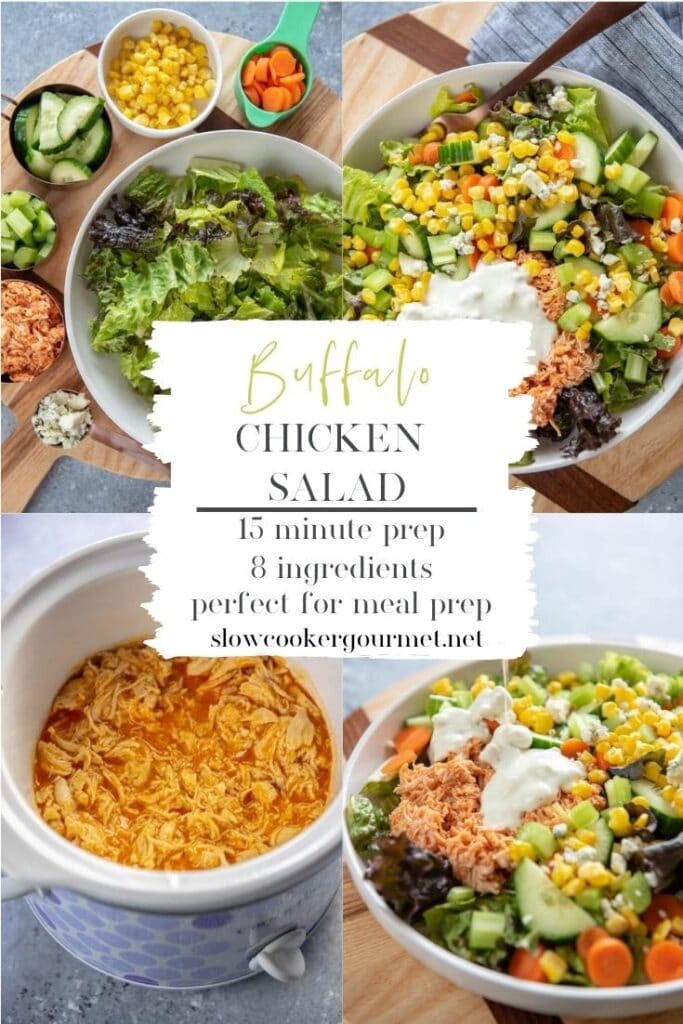 Buffalo Chicken Salad - Slow Cooker Gourmet