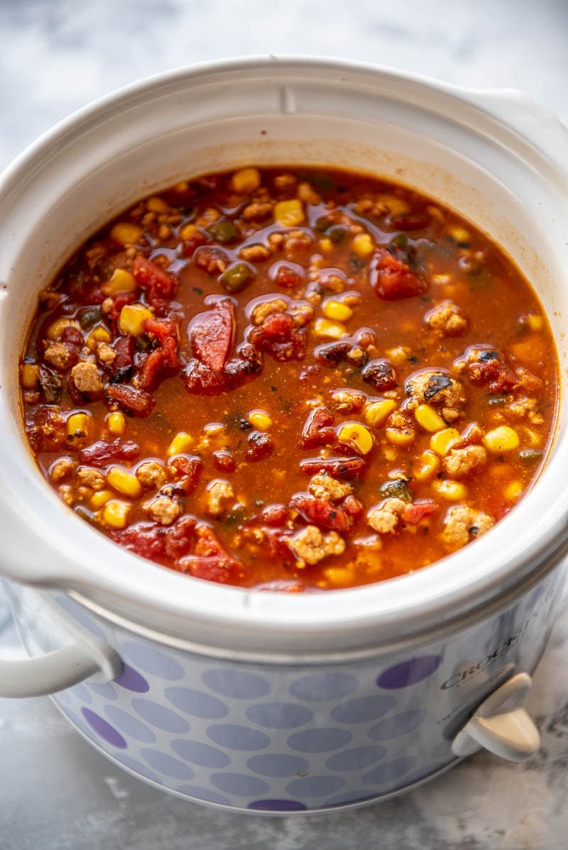 Slow Cooker Spicy Turkey Chili - Slow Cooker Gourmet