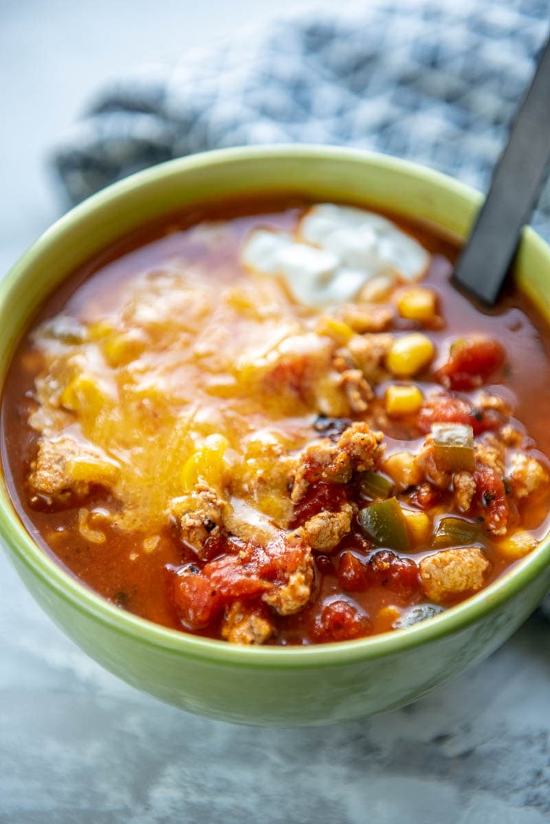Slow Cooker Spicy Turkey Chili