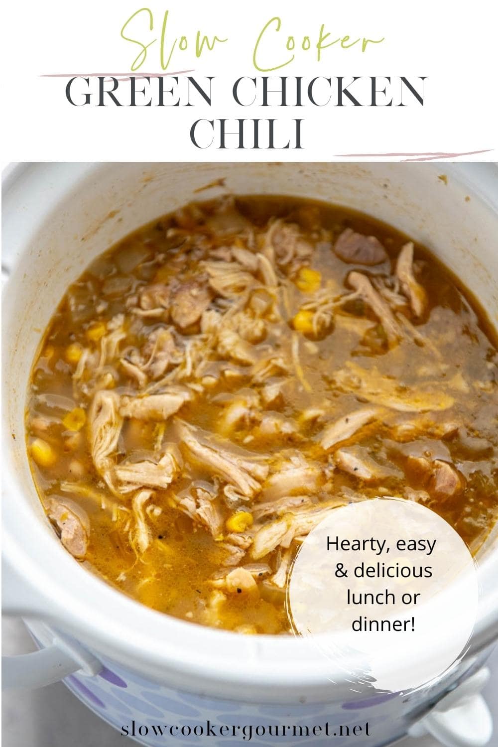 Slow Cooker Green Chicken Chili Slow Cooker Gourmet