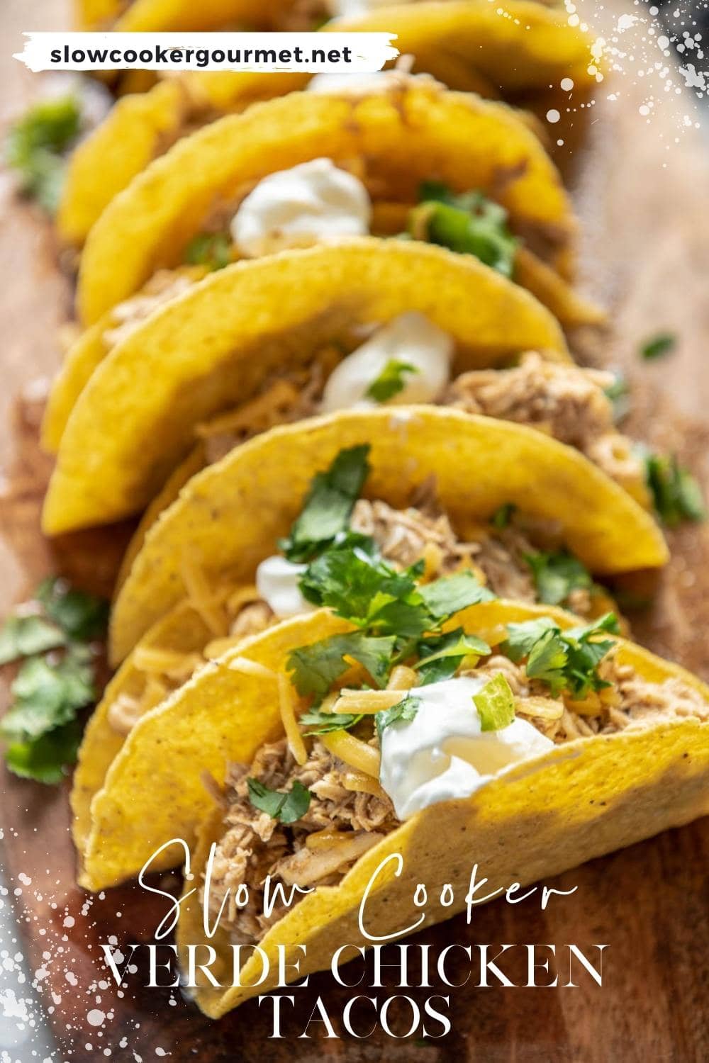 Slow Cooker Verde Chicken Tacos Slow Cooker Gourmet