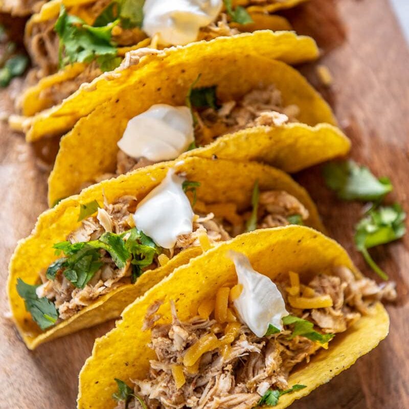 Slow Cooker Verde Chicken Tacos Slow Cooker Gourmet
