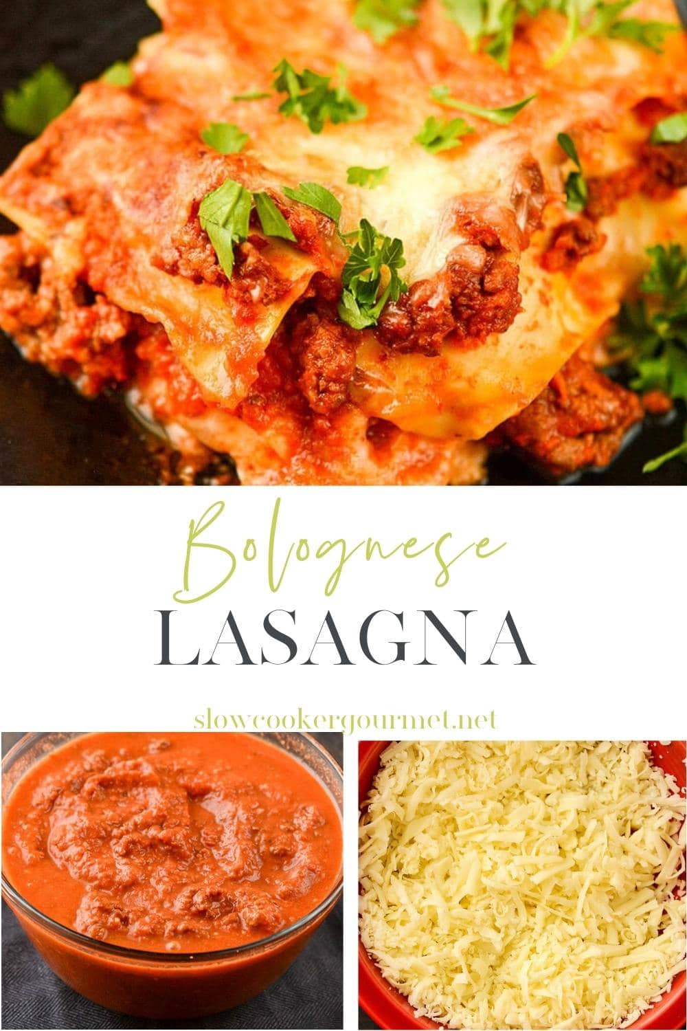 Bolognese Lasagna - Slow Cooker Gourmet