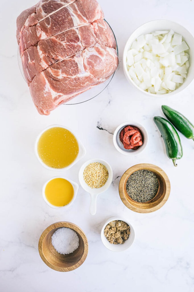 ingredients for slow cooker carnitas