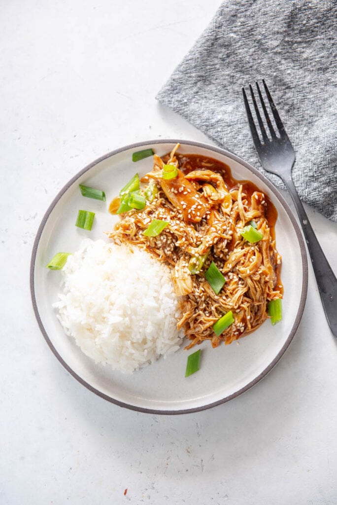 mongolian chicken with rice