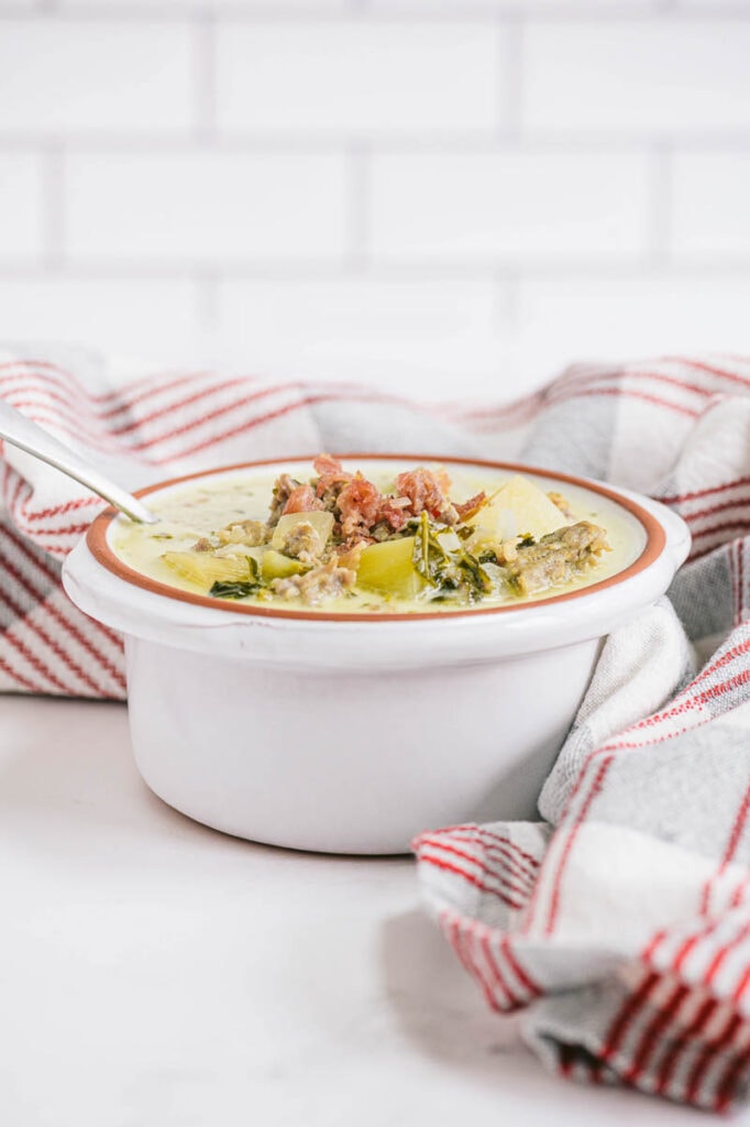 zuppa toscana in a bowl