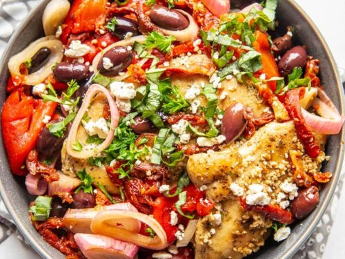 Slow Cooker Greek Chicken with Feta and Tomatoes