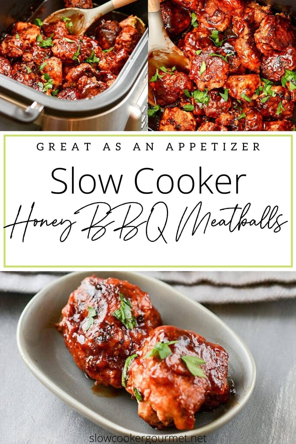 Slow Cooker Honey BBQ Meatballs Slow Cooker Gourmet