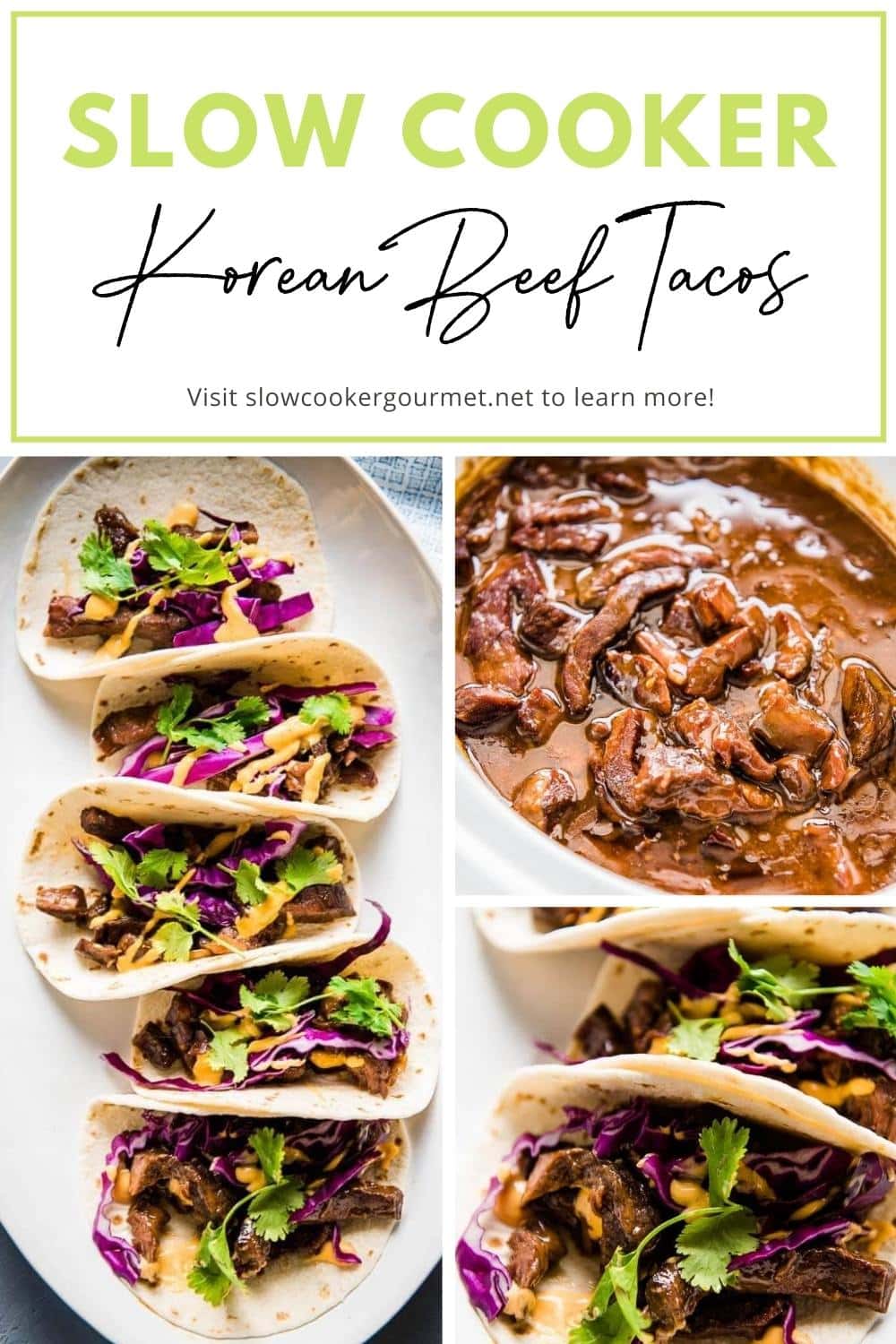 Slow Cooker Korean Beef Tacos Slow Cooker Gourmet