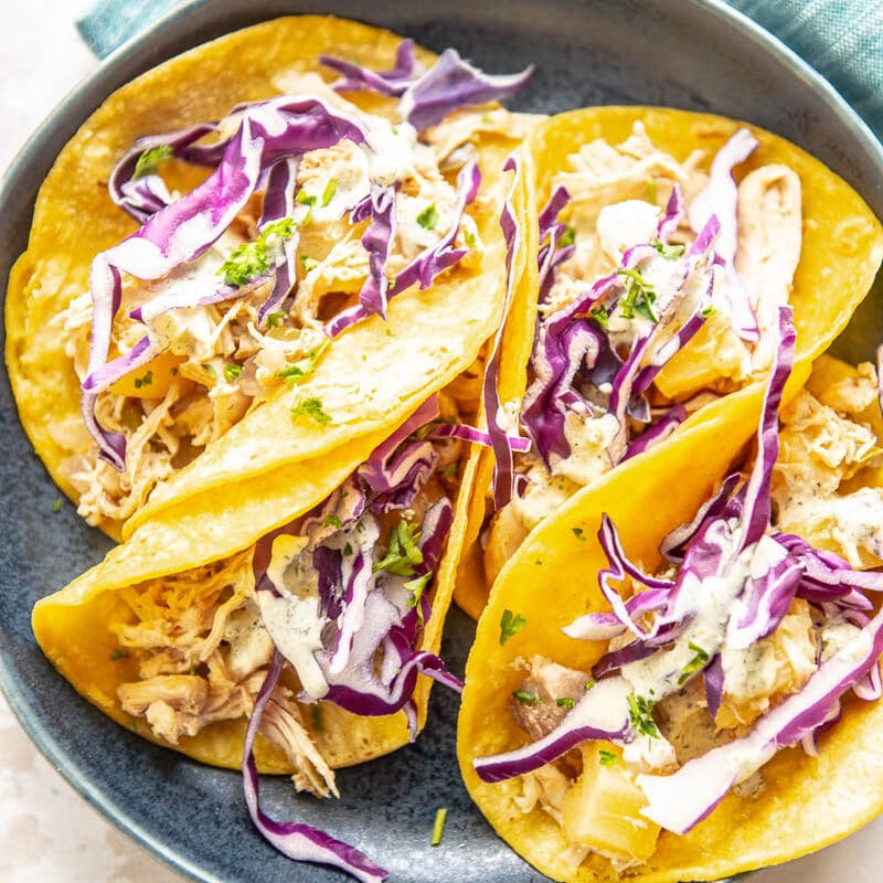 Slow Cooker Hawaiian Chicken Tacos Slow Cooker Gourmet