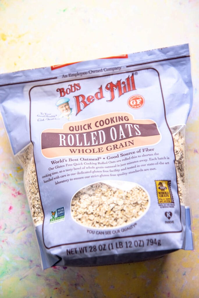 package of Bob's Red Mill Rolled Oats