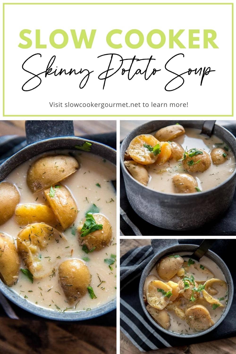 Slow Cooker Skinny Potato Soup - Slow Cooker Gourmet