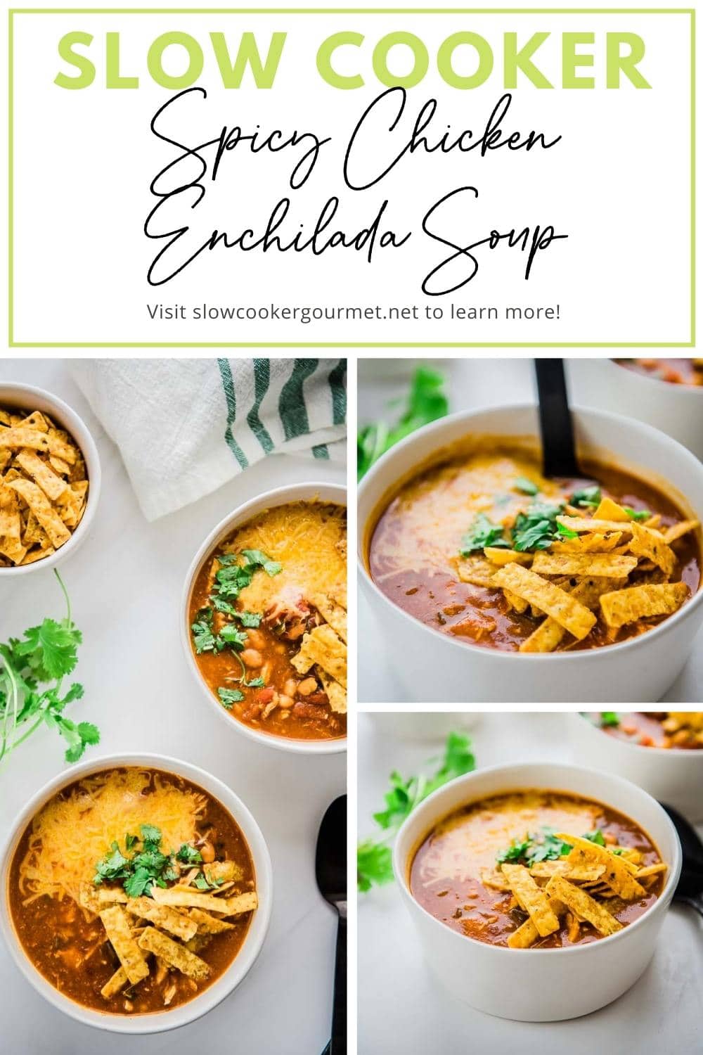 Slow Cooker Spicy Chicken Enchilada Soup Slow Cooker Gourmet