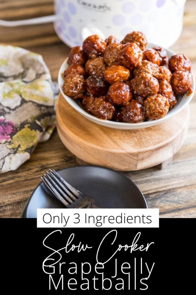 Three Ingredient Slow Cooker Appetizer Meatballs