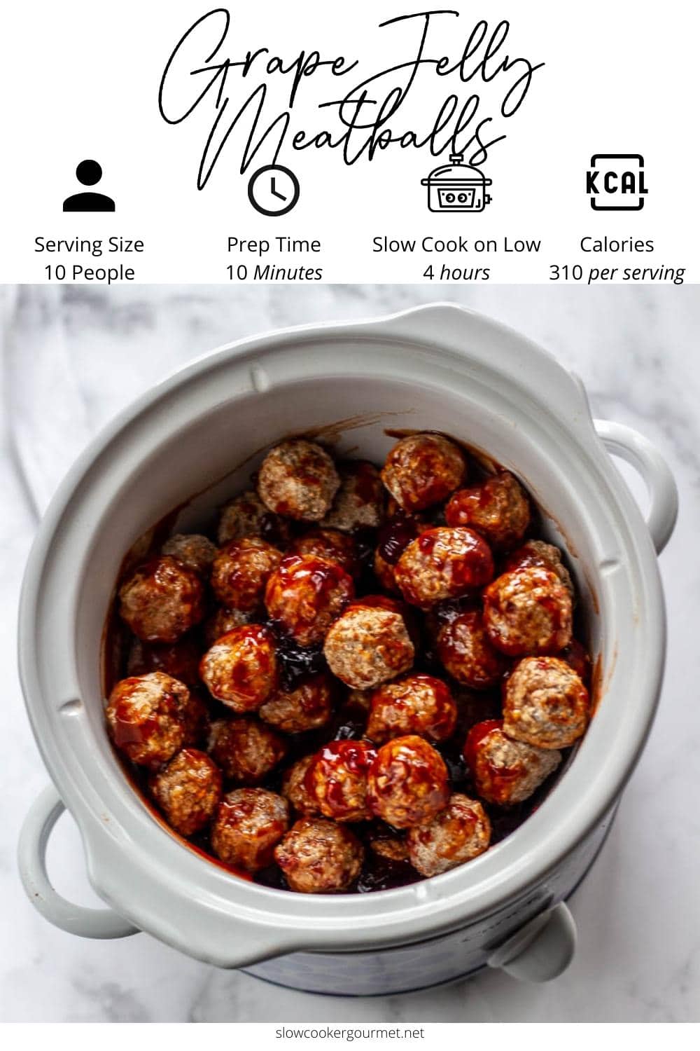 Slow Cooker Grape Jelly Meatballs Slow Cooker Gourmet