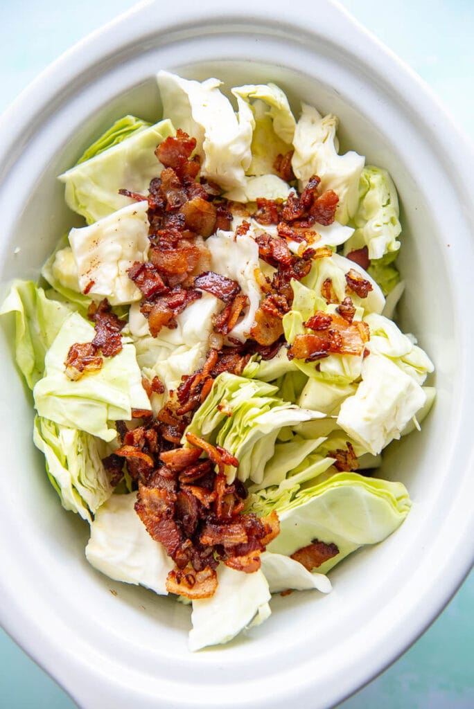 cabbage with bacon in slow cooker