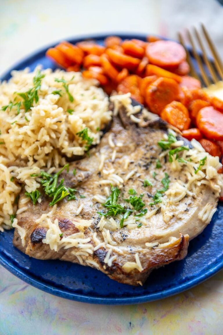 Slow Cooker Pork Chops and Rice - Slow Cooker Gourmet