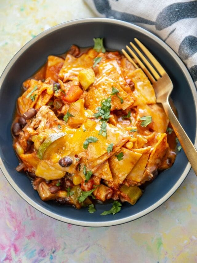 Slow Cooker Chicken Enchilada Casserole Slow Cooker Gourmet