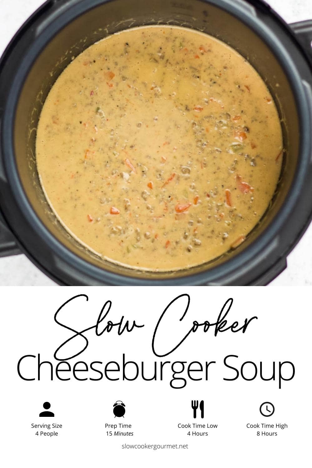 Slow Cooker Cheeseburger Soup Slow Cooker Gourmet
