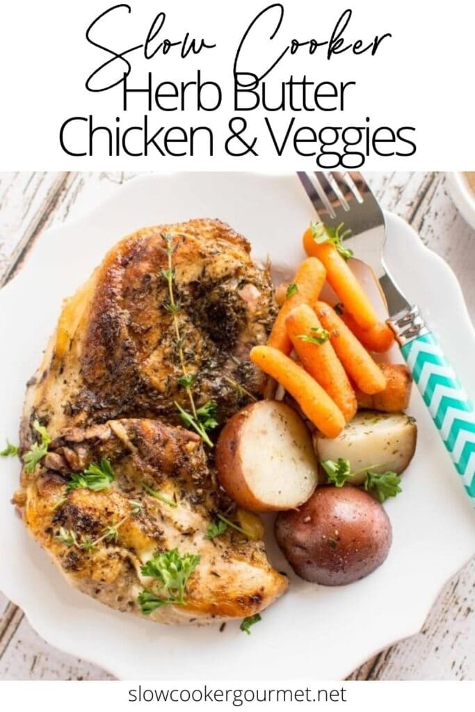 Slow Cooker Garlic Butter Chicken and Veggies - The Magical Slow