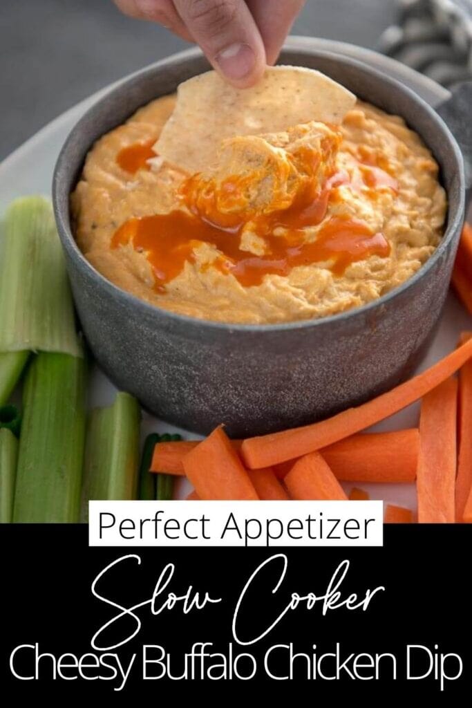 Slow Cooker Hot Cheesy Chicken Dip