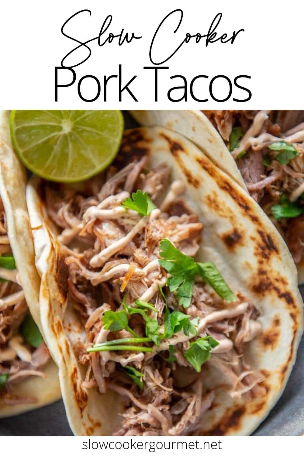 Slow Cooker Pork Tacos - Slow Cooker Gourmet