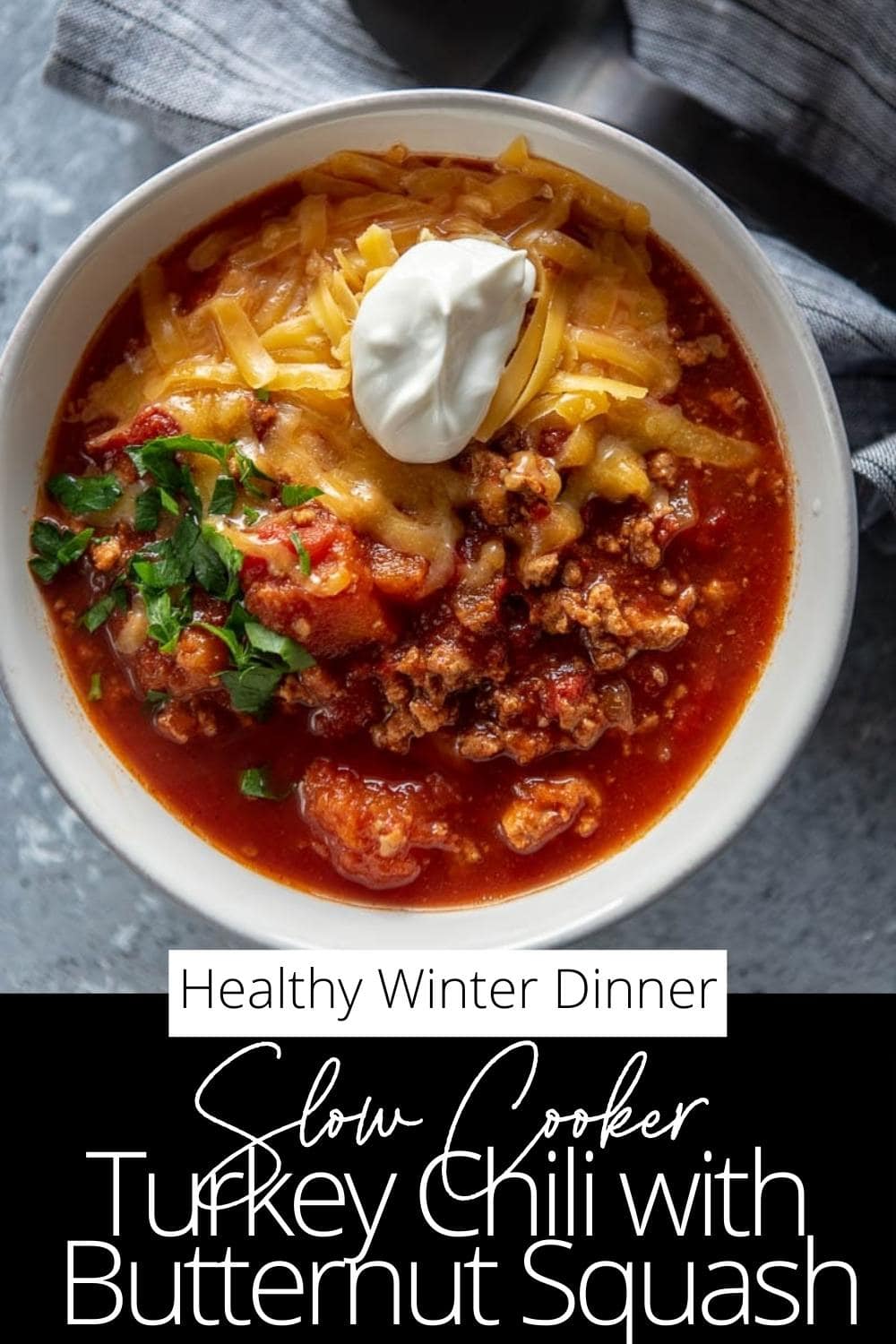 Slow Cooker Turkey Chili with Butternut Squash Slow Cooker Gourmet