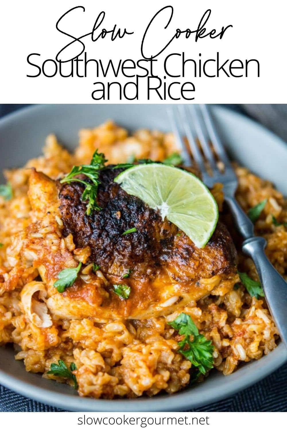 Slow Cooker Southwest Chicken and Rice - Slow Cooker Gourmet