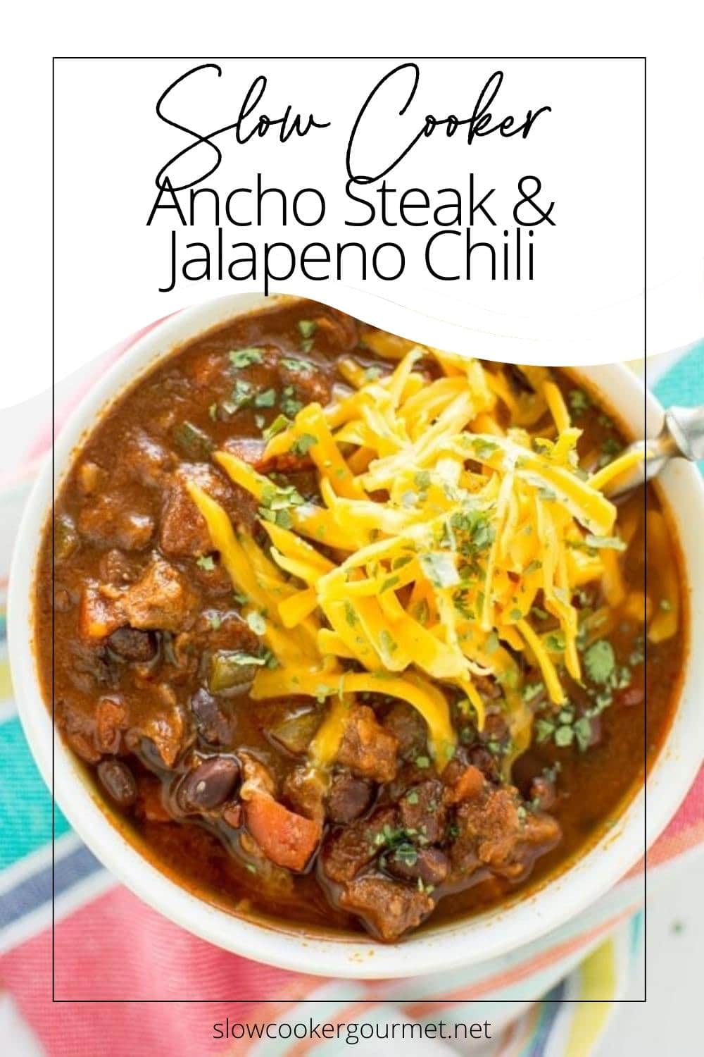 Slow Cooker Ancho Steak & Jalapeño Chili Slow Cooker Gourmet