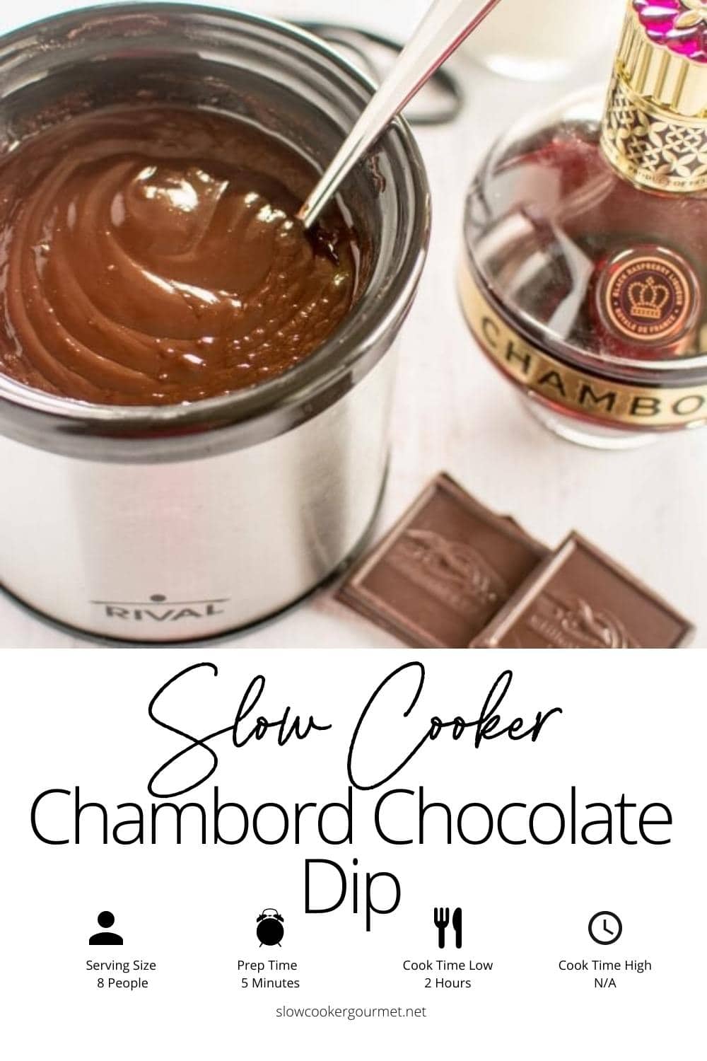Slow Cooker Chambord Chocolate Dip - Slow Cooker Gourmet